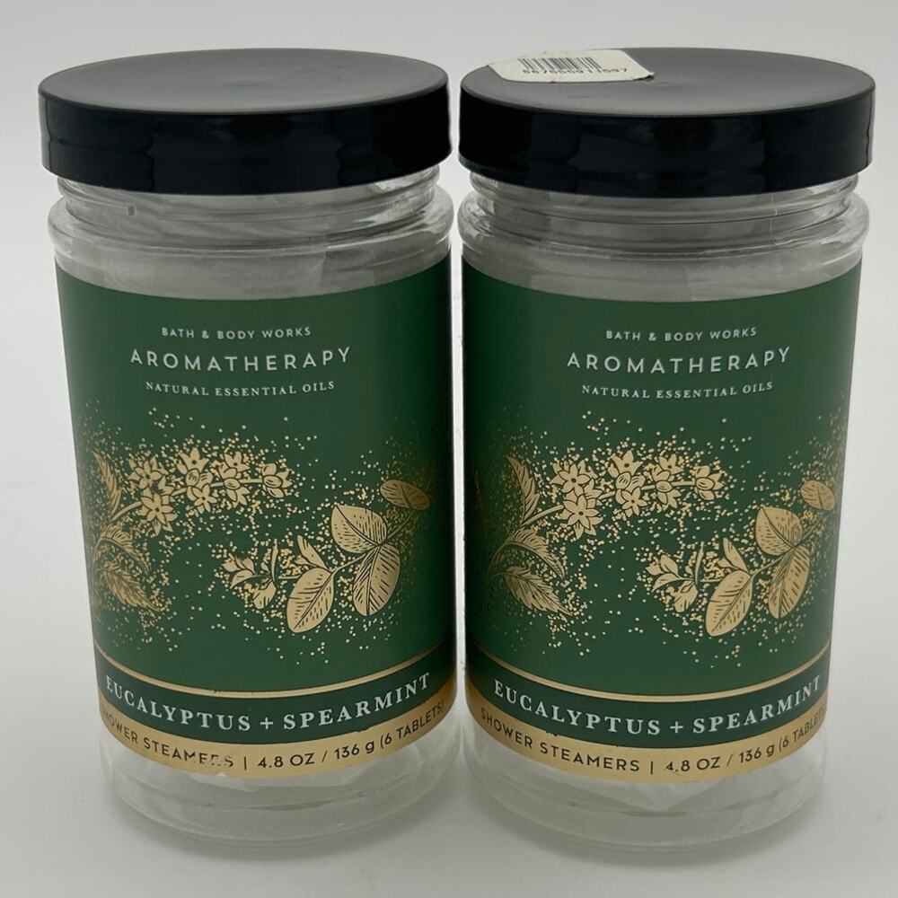 Bath & Body Works Eucalyptus Spearmint Shower Steamers 6 Count Lot of 2